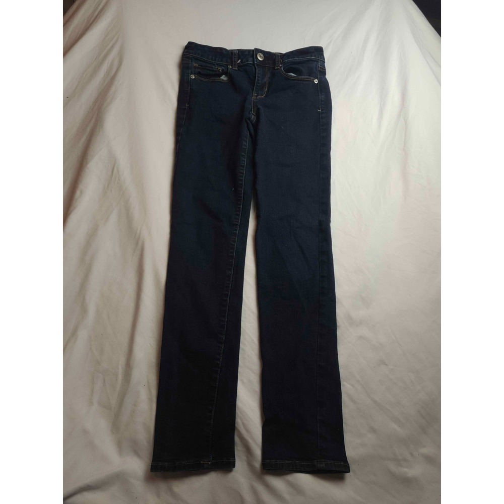 American‎ Eagle Skinny Jeans Womens 2 Blue Denim Super Stretch Capsule Wardrobe